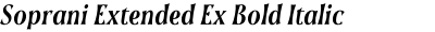 Soprani Extended Ex Bold Italic